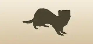 フェレットのシルエット