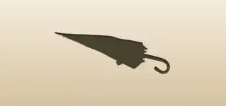 かさのシルエット