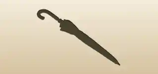 かさのシルエット