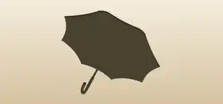 かさのシルエット