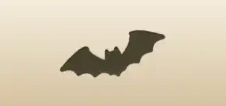 コウモリのシルエット