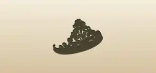 ティアラのシルエット