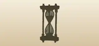 砂時計のシルエット