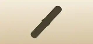 巻き物のシルエット