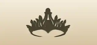 ティアラのシルエット