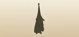 コウモリのシルエット
