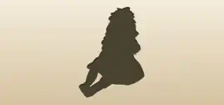 人形のシルエット