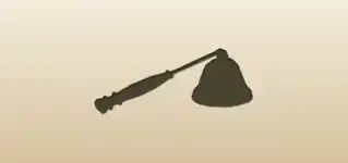 ろうそく消しのシルエット