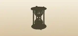 砂時計のシルエット
