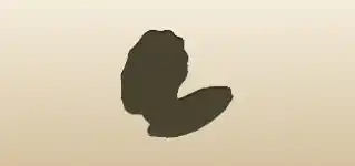 コンパクトケースのシルエット