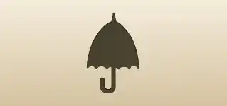 かさのシルエット