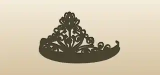ティアラのシルエット