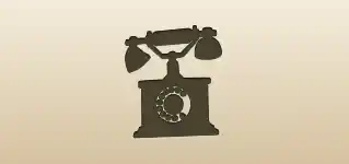 電話のシルエット