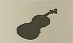 Violin silhouette