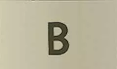 B silhouette