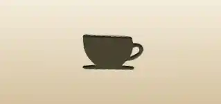 コーヒーカップのシルエット