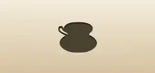コーヒーカップのシルエット