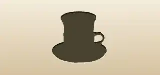 コーヒーカップのシルエット