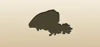 コーヒー豆のシルエット
