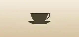 コーヒーカップのシルエット