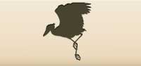 Shoebill Bird silhouette