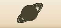 Saturn silhouette