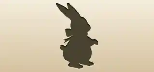 Rabbit silhouette