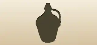 Basket Flask silhouette