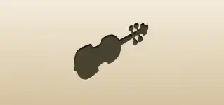 Violin silhouette