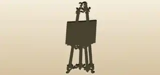 Easel silhouette