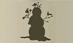 Snowman silhouette