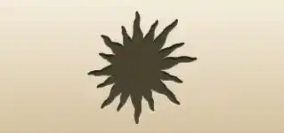 Sun silhouette