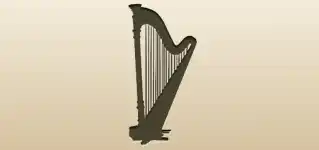 Harp silhouette