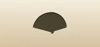 Hand Fan silhouette