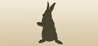 Rabbit silhouette