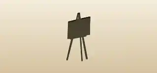 Easel silhouette