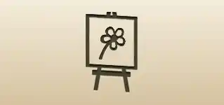 Easel silhouette