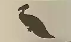 クジャクのシルエット