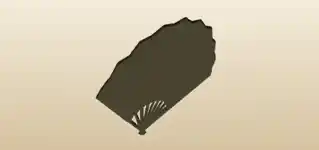 Hand Fan silhouette
