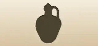 Basket Flask silhouette