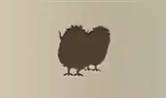 ひよこのシルエット
