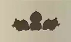 ひよこのシルエット