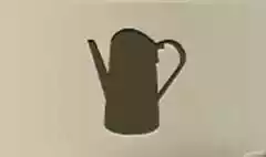 じょうろのシルエット