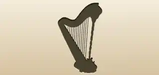 Harp silhouette
