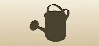 Watering Can silhouette