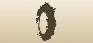 Wreath silhouette