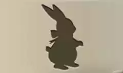 うさぎのシルエット