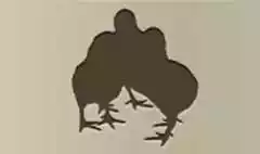 ひよこのシルエット