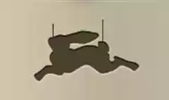 うさぎのシルエット