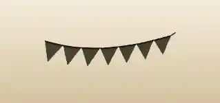 Bunting Flags silhouette